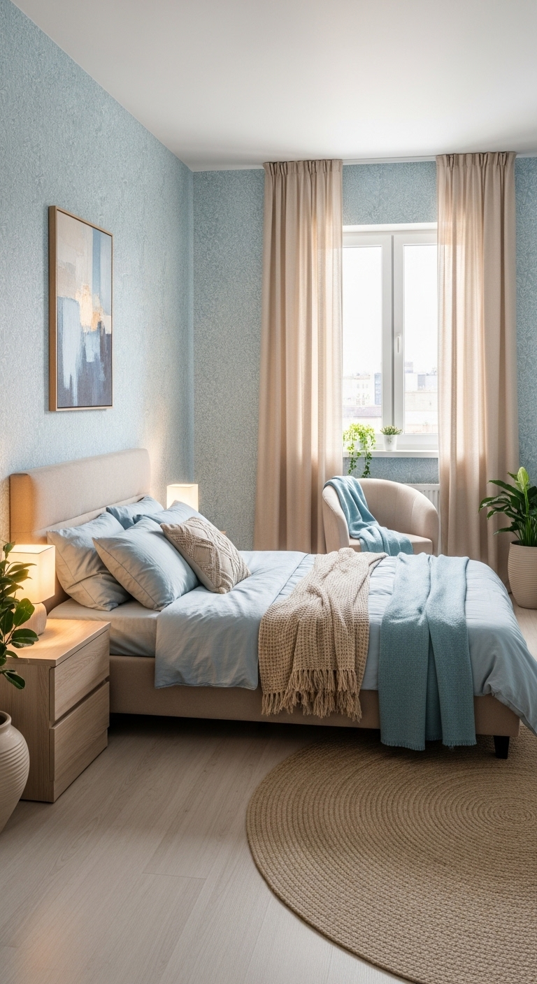 21+ Light Blue Wallpaper Bedroom Ideas 19 image 627