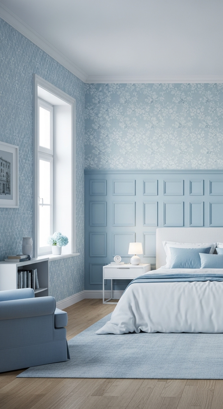21+ Light Blue Wallpaper Bedroom Ideas 20 image 628