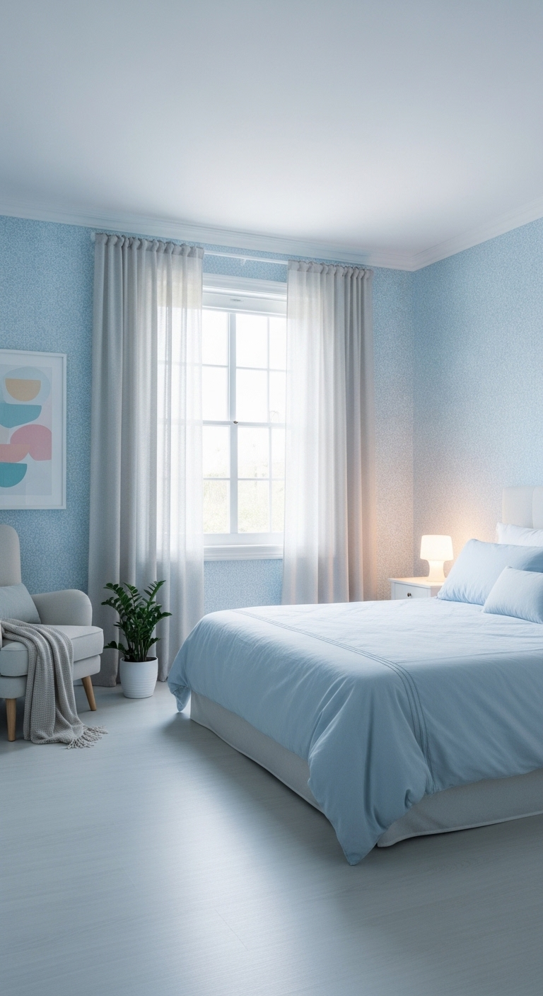 21+ Light Blue Wallpaper Bedroom Ideas 21 image 629