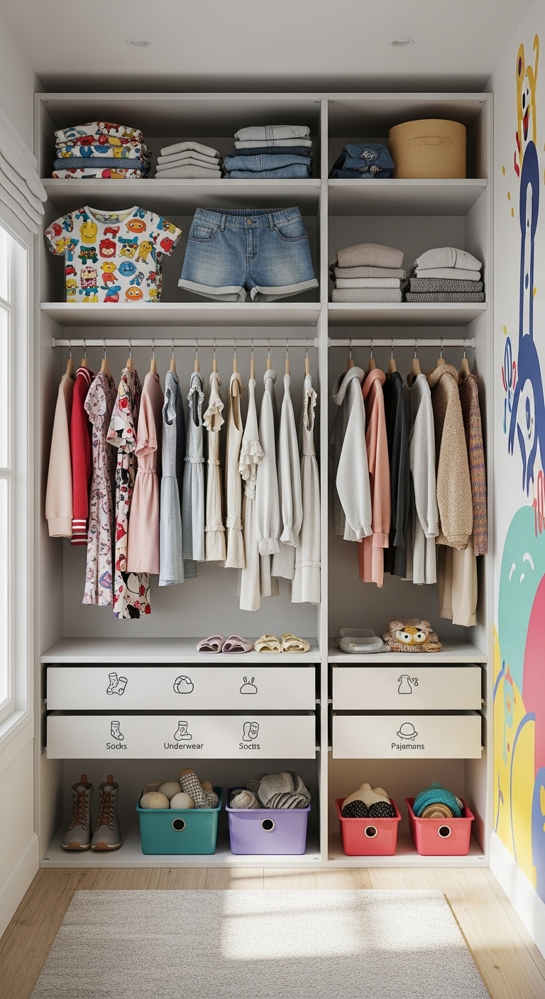 21+ Kids Wardrobe Organization Ideas 3 image 652