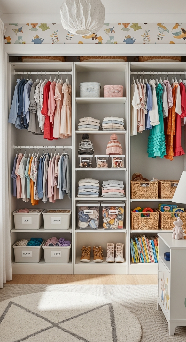 21+ Kids Wardrobe Organization Ideas 4 image 653