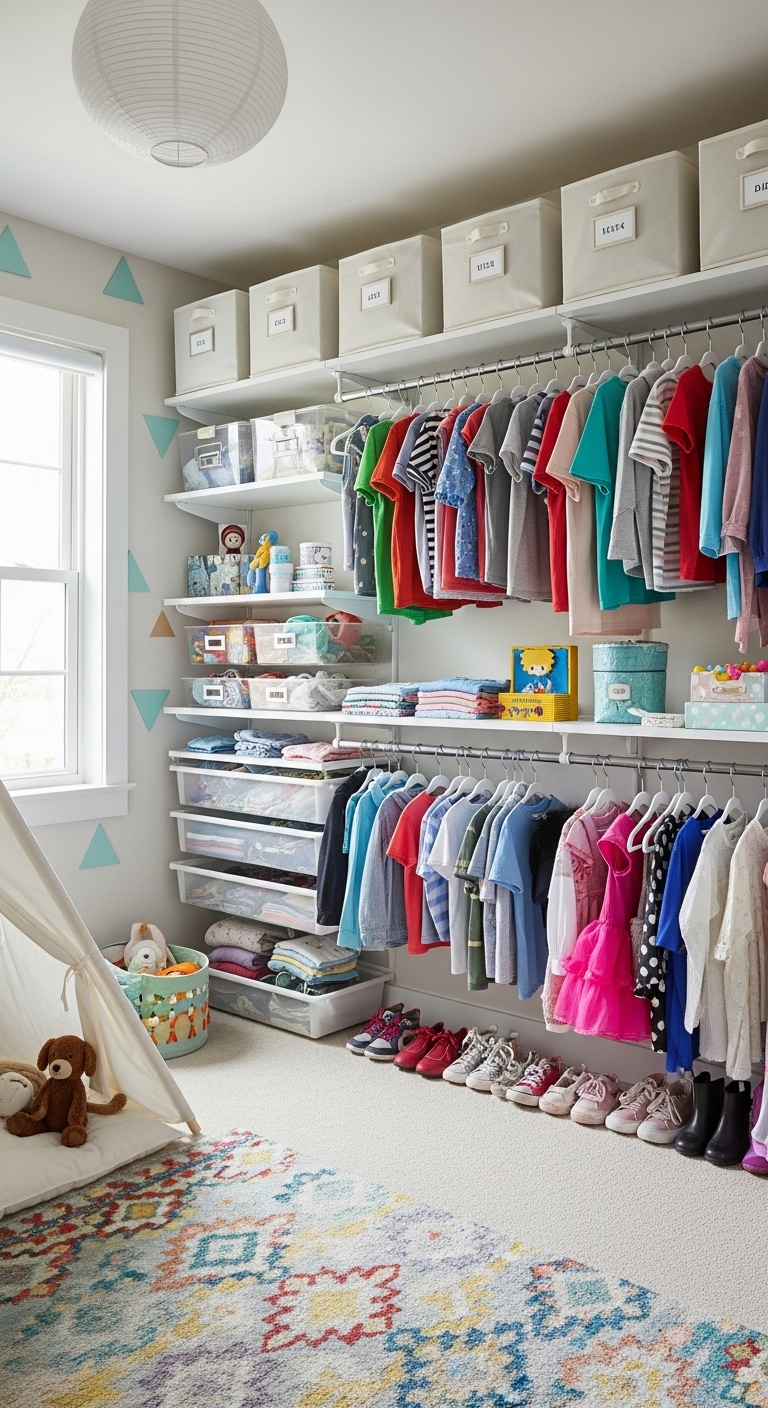 21+ Kids Wardrobe Organization Ideas 5 image 654