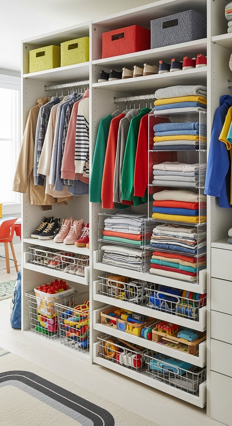 21+ Kids Wardrobe Organization Ideas 6 image 655