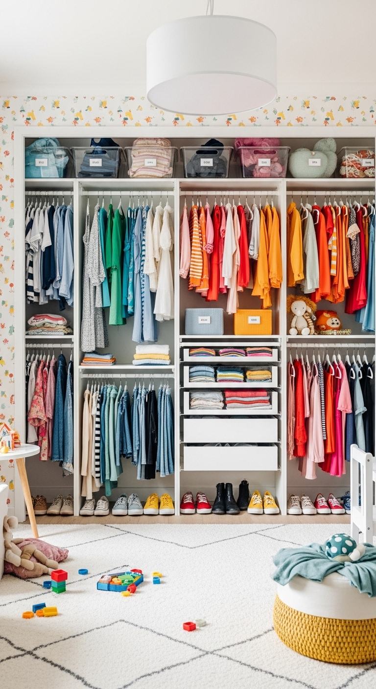 21+ Kids Wardrobe Organization Ideas 7 image 656