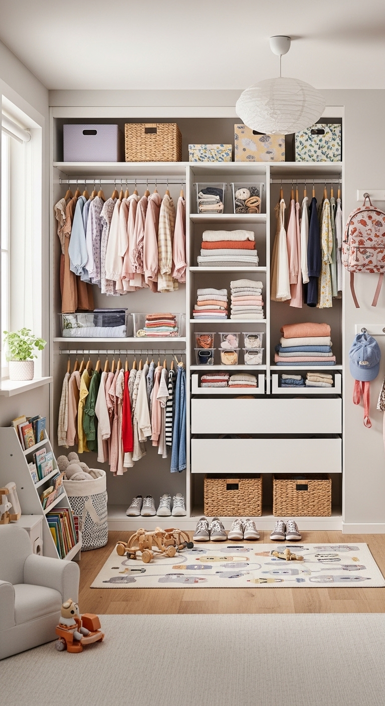 21+ Kids Wardrobe Organization Ideas 8 image 657