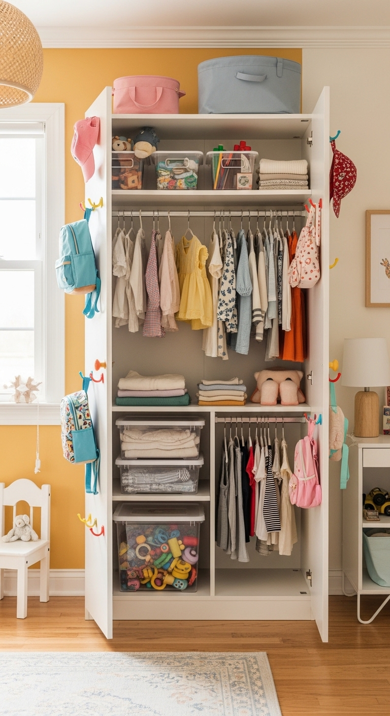 21+ Kids Wardrobe Organization Ideas 11 image 660