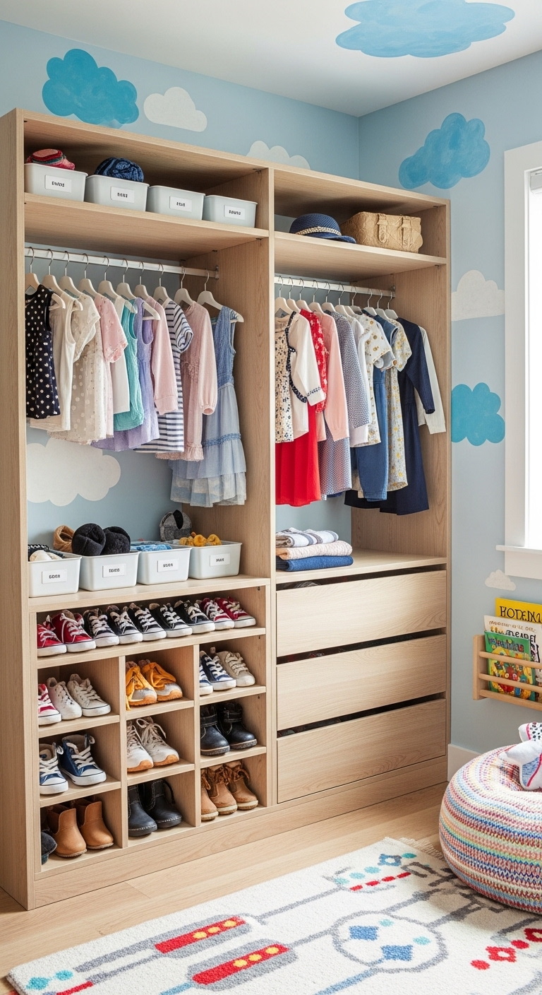 21+ Kids Wardrobe Organization Ideas 17 image 666