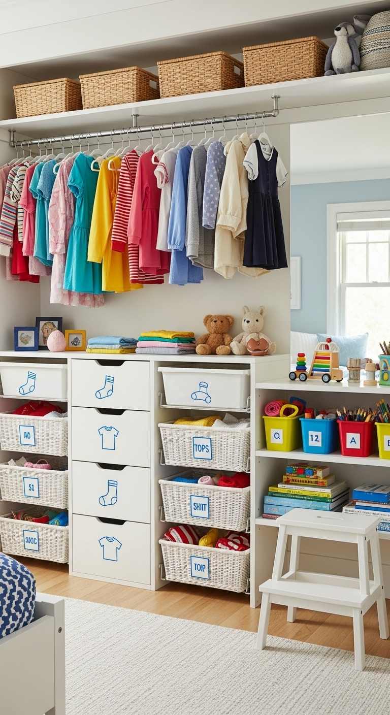 21+ Kids Wardrobe Organization Ideas 19 image 668