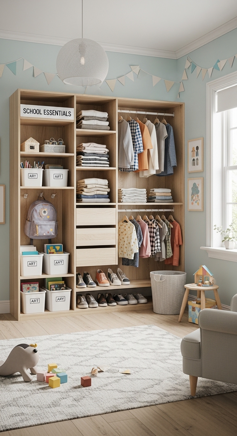 21+ Kids Wardrobe Organization Ideas 20 image 669