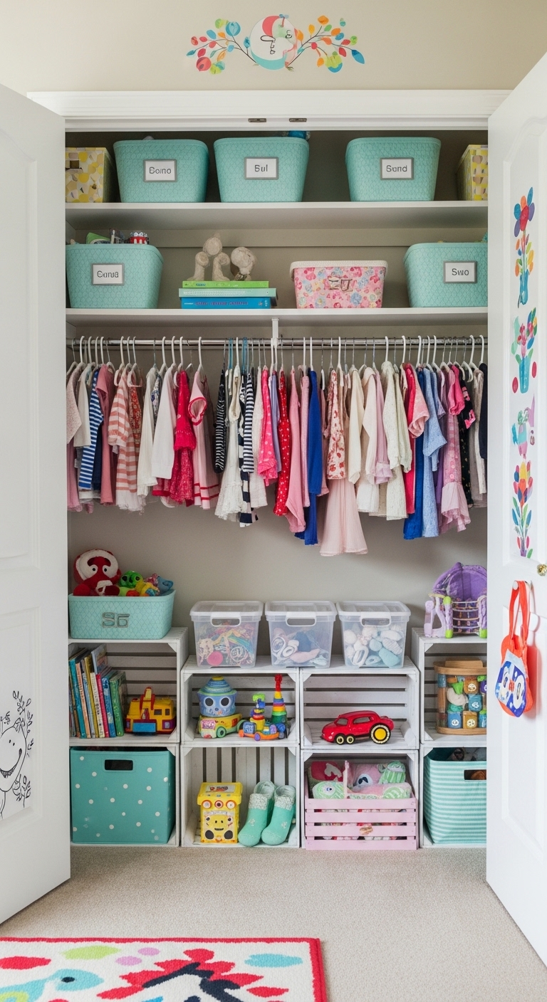 15+ budget friendly kids closet organization hacks 5 image 709