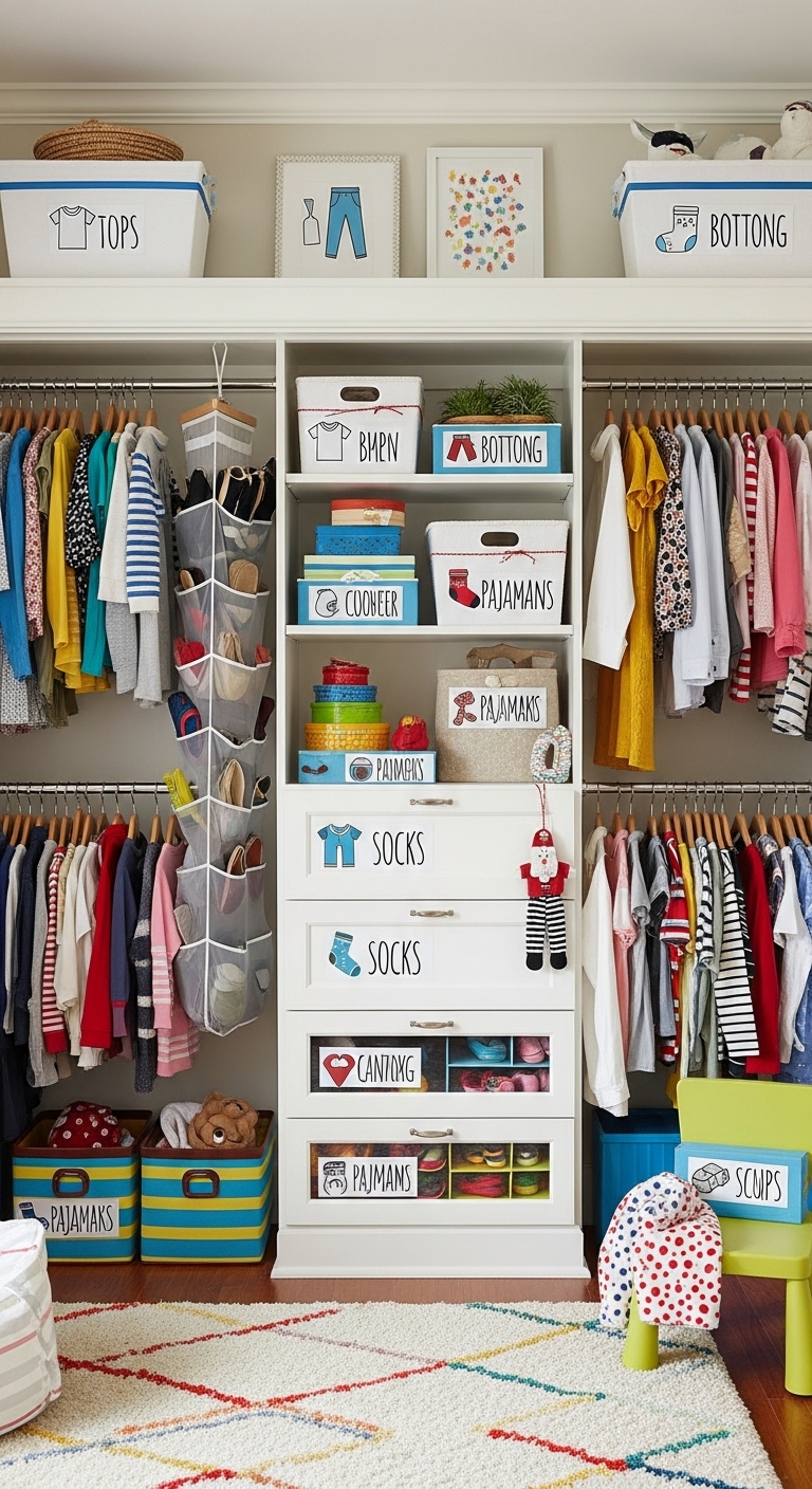 15+ budget friendly kids closet organization hacks 6 image 710