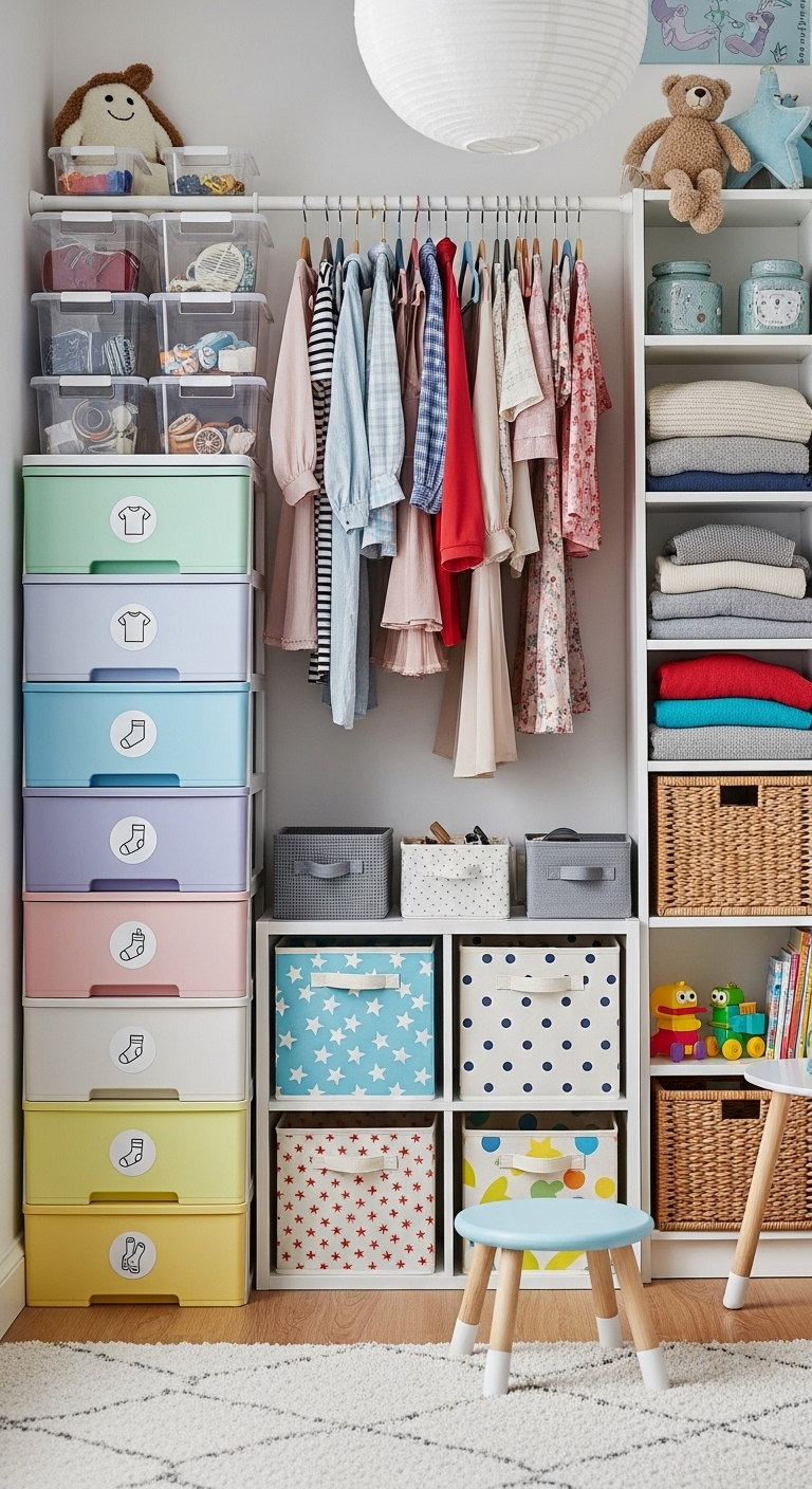 15+ budget friendly kids closet organization hacks 8 image 712