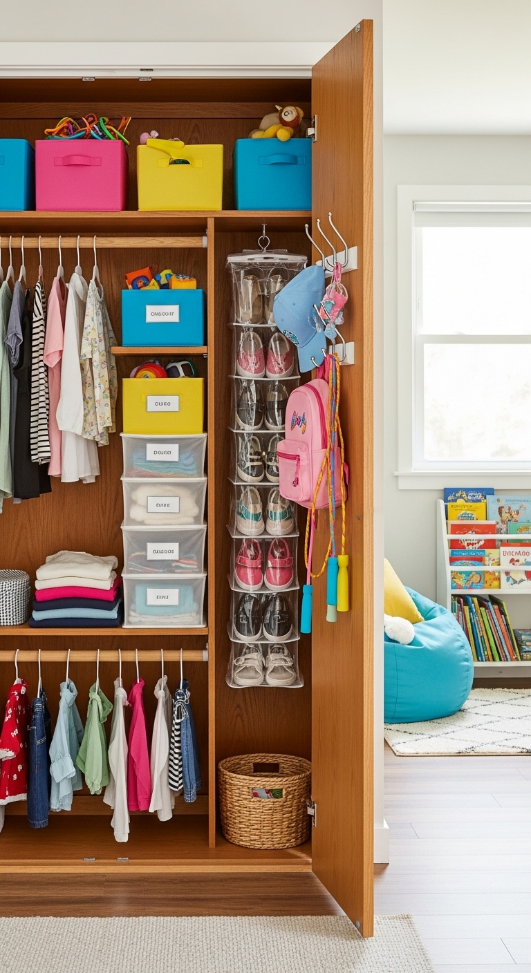 15+ budget friendly kids closet organization hacks 9 image 713