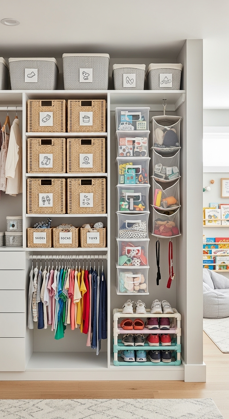 15+ budget friendly kids closet organization hacks 10 image 714