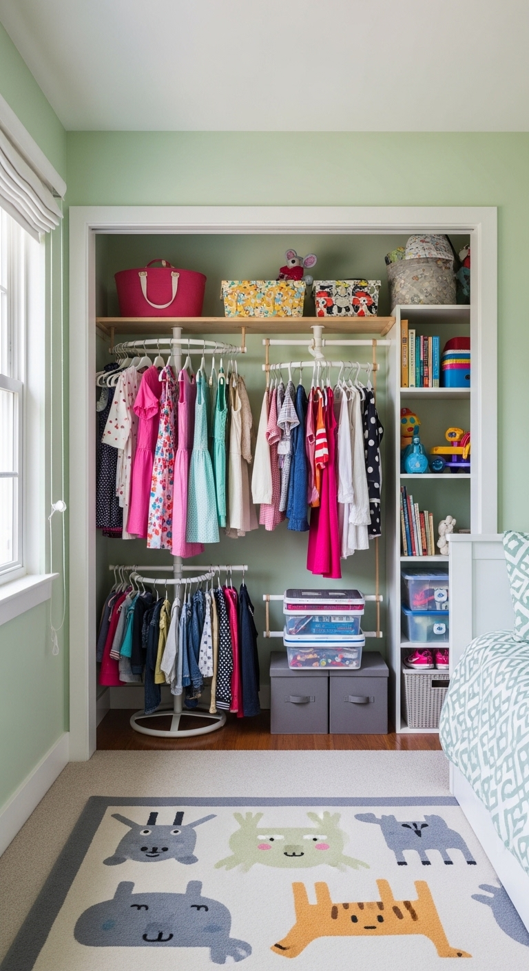 15+ budget friendly kids closet organization hacks 11 image 716