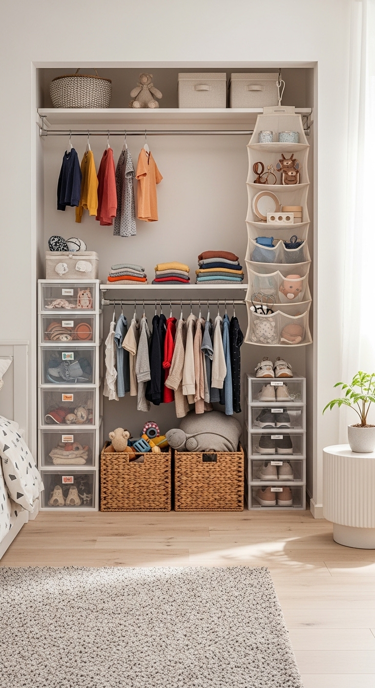 15+ budget friendly kids closet organization hacks 14 image 719