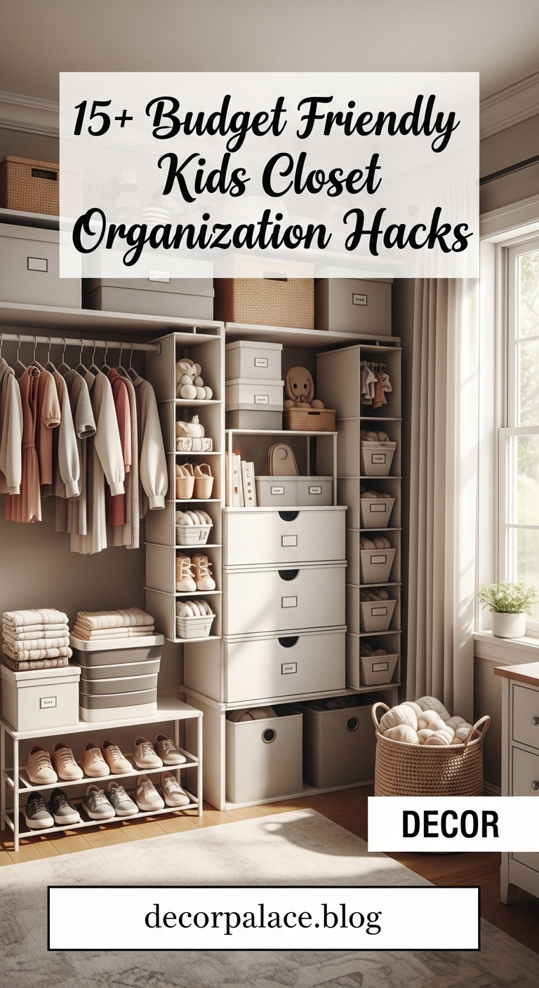 15+ budget friendly kids closet organization hacks 2 image 729