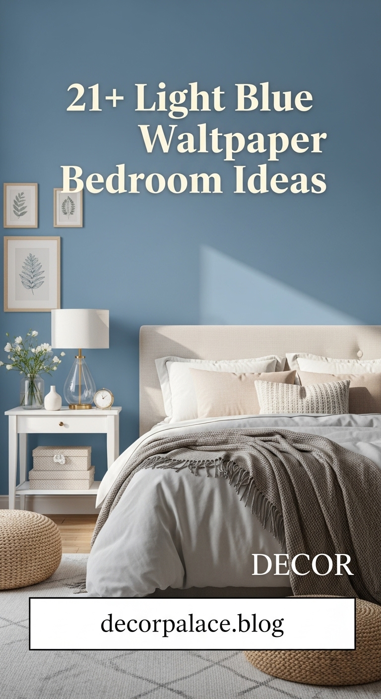 21+ Light Blue Wallpaper Bedroom Ideas 2 image 739