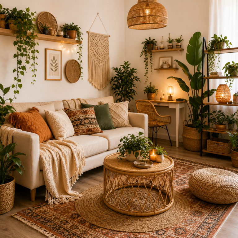 Boho Apartment Decor on a $200 Budget Full Styling Guide